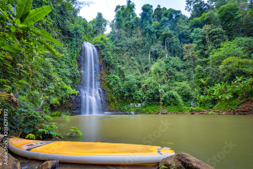 View of Pa sy waterfall in Mang Den in Vietnam which is a very famous destination of Quang Ngai