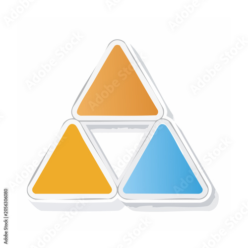 Minimalist 3D geometric cone shapes
