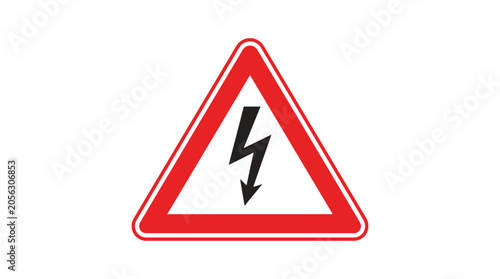 Danger High Voltage Warning Sign - Electricity Hazard Symbol