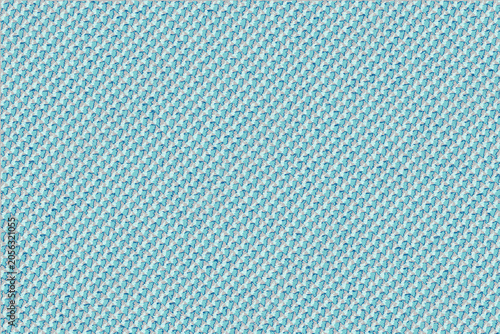 Textured blue fabric background in a woven pattern  