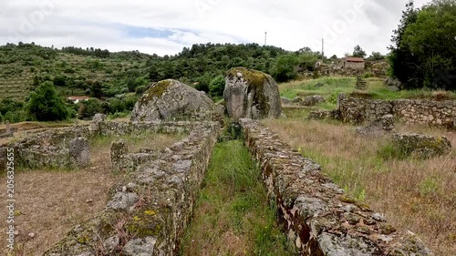 Roman village of Prazo archaeological site, Freixo de Numao, Vila Nova de Foz Coa, Guarda, Portugal