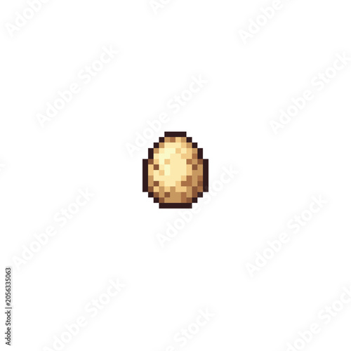 pixel art quail egg