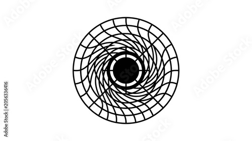 Abstract Geometric Swirl Pattern