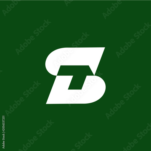 st ts lettermark monogram letter mark logo vector icon illustration