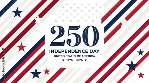 vector background for the 250 years of Independence celebration of the United States of America / USA