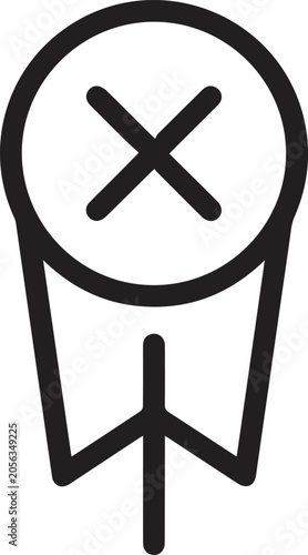 Professional Zoning Lot Boundary Pin Vector Icon for Urban Planning, Real Estate Development, Land Surveying, GIS Mapping, Zoning Compliance, Property Line Visualization, Architectural
