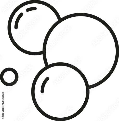 Bubbles floating abstractly showing washing and hygiene concept