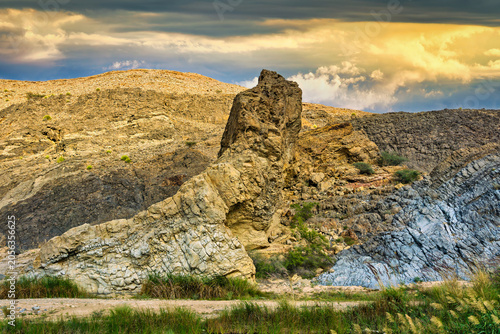 Dramatic Omani Mountain Rock Formation