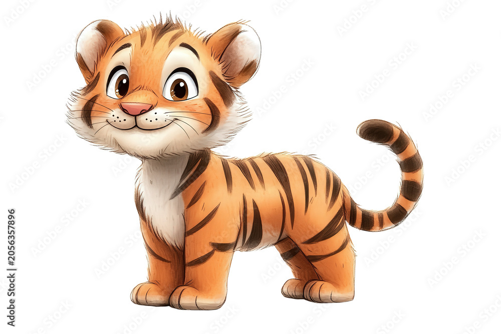 Obraz premium Cute Watercolor Tige