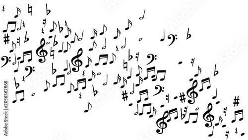 Photos Music note icons vector pattern