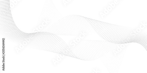 Εκτύπωση καμβά Soft green halftone wave across a bright white canvas, airy dots forming a gentl