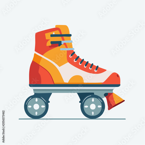 Retro Roller Skate Illustration