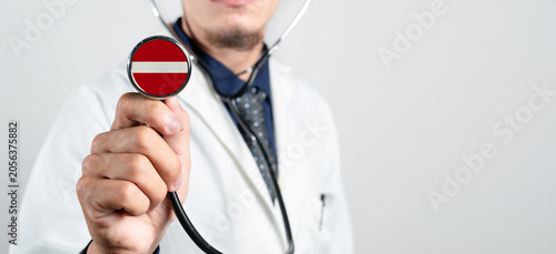 Obraz na płótnie Latvia healthcare system, Latvian national healthcare concept