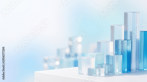 Abstract finance news banner for market investment and business strategy