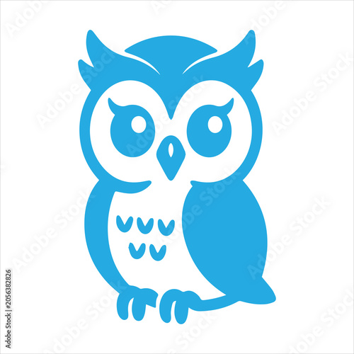 Owl Sitting Cross-Legged Svg
