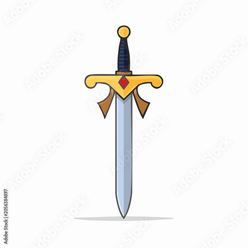 Stylized Sword Illustration
