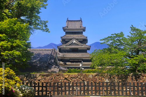 二の丸からの松本城（長野県・松本市）