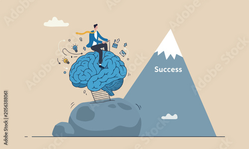 Photos Brain intelligence wisdom to brainstorm, imagination to success concept, busines