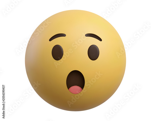 Картината върху платно 3D shock emoji icon