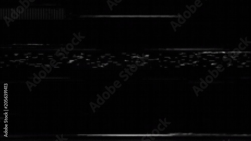 Monochrome Glitch Halftone Screen Texture