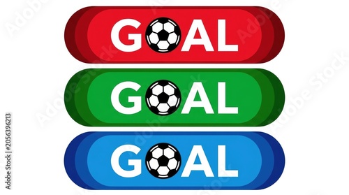 Vibrant goal buttons for world cup 2026 soccer enthusiasts