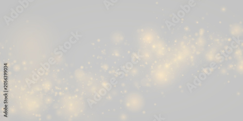 Tableau sur toile Bright golden glitter drifts softly with radiant highlights