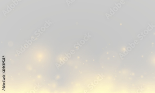 Radiant golden particles form a delicate glitter cloud. Warm luminous tones add depth and beauty. Ideal for premium visuals. PNG