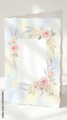 Soft Aesthetic Flower Frame Birthday Design