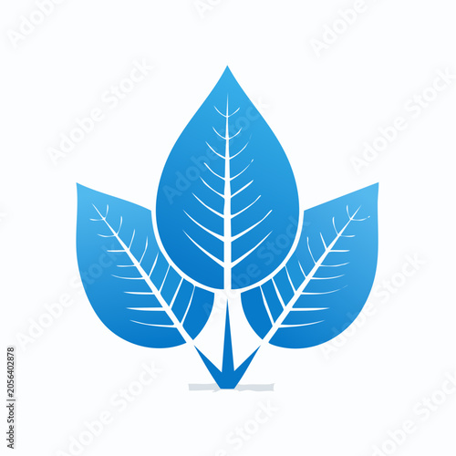 Blue Leaves Icon