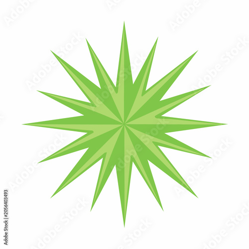Green Starburst Graphic