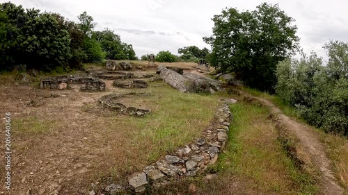Upper area of the roman village of Prazo archaeological site, Freixo de Numao, Vila Nova de Foz Coa, Guarda, Portugal