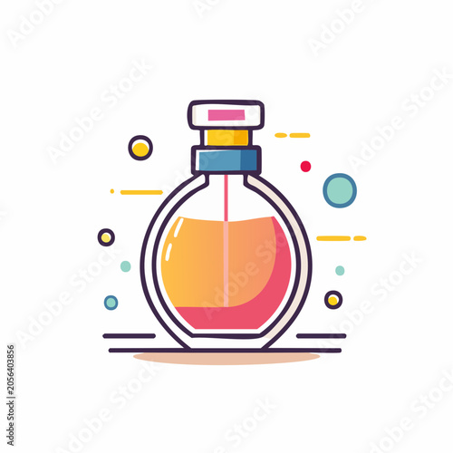 Stylized Perfume Bottle Icon
