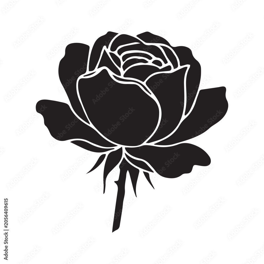 Obraz premium Refined Floral Rose Element for Logos and Prints