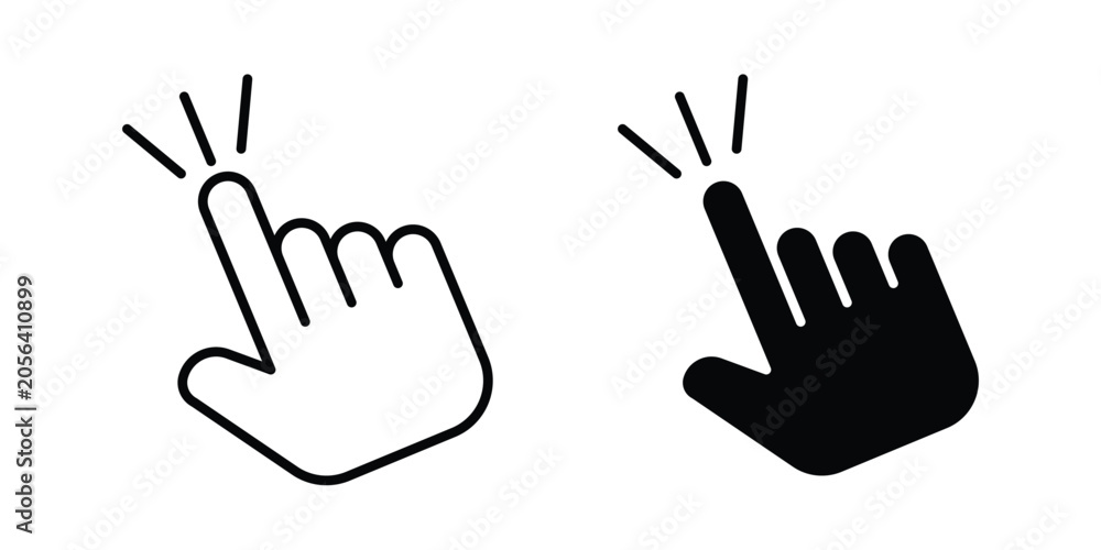 Fototapeta premium Hand click icon