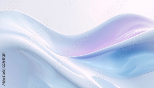 Liquid AI Gradient Abstract Background, Smooth Minimal Surface, Clean Futuristic Technology Design for Branding and UI