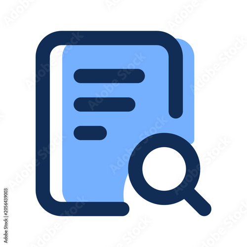 file search filled line icon