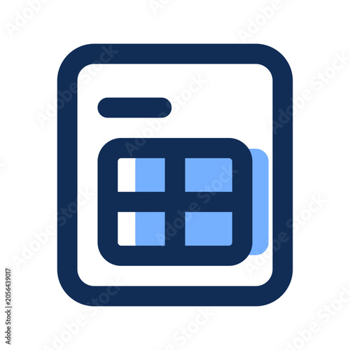 invoice filled line icon