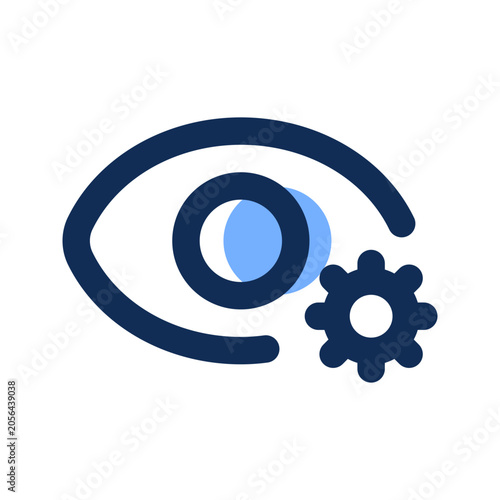 privacy settings filled line icon