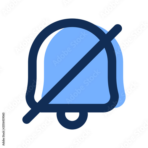 notification off filled line icon
