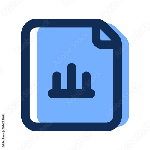 report filled line icon