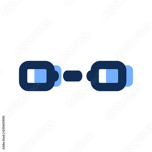 system connection filled line icon
