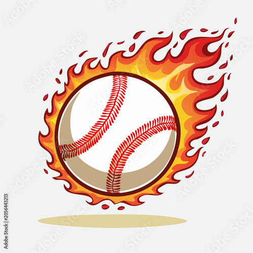 Baseball on Fire