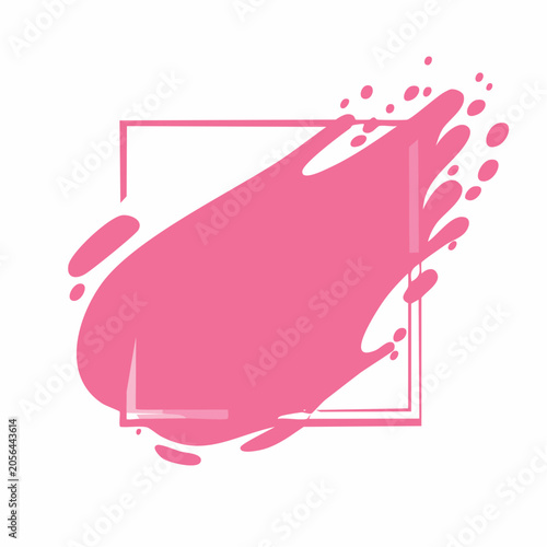 Pink Paint Splatter Frame