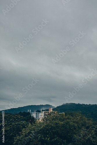 clouds over the city