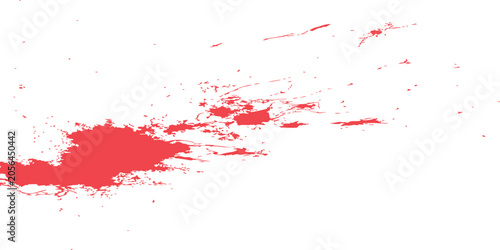 Obraz na płótnie Vibrant red abstract vector background with dynamic splatter texture