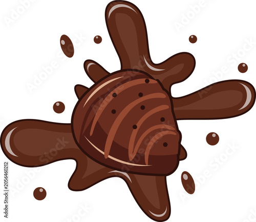 World Chocolate Day Element  Illustration