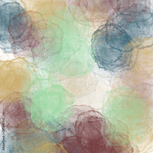 Vászonkép Abstract Geometric Digital Background: Modern Artistic Expressive Watercolor Pai