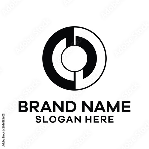 Abstract Modern Letter CD Logo Design. Branding Identity and Company. Creative Vector Icon Template Illustration