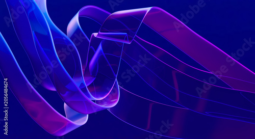 3D abstract ribbon icon isolated on transparent background concept of fluidity and motion Transparent Liquid Glass icon 3D rendering