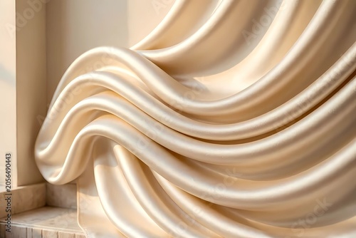 Luxury Silk Wave Abstract Background